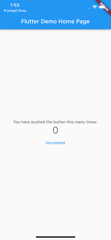 De kleineschermlay-out van de voorbeeldapp, gerenderd op een iPhone 14