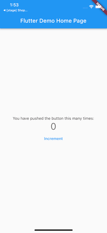 De kleineschermlay-out van de voorbeeldapp, gerenderd op een iPhone 14